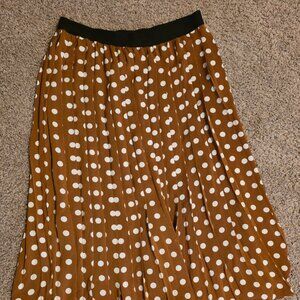 Joe Fresh Jillian Harris Polka Dot pleated skirt